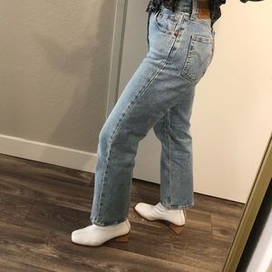 Levi’s Ribcage Straight Jeans in Tango Light